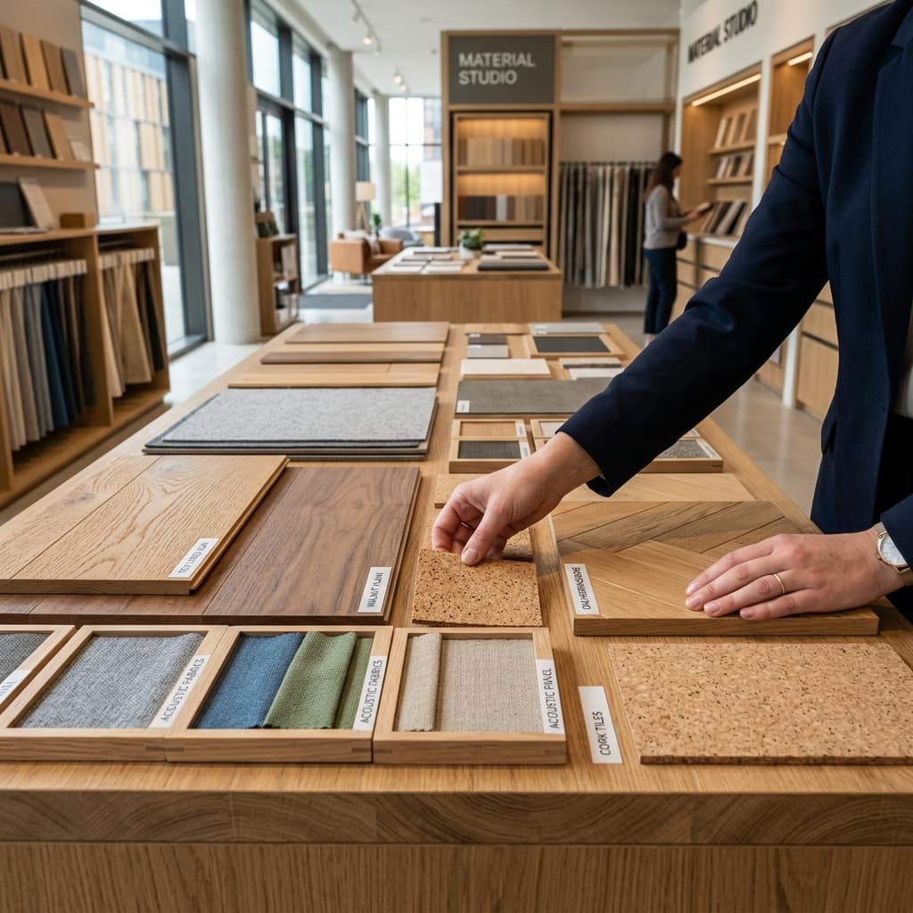 Architectural material consultation meeting