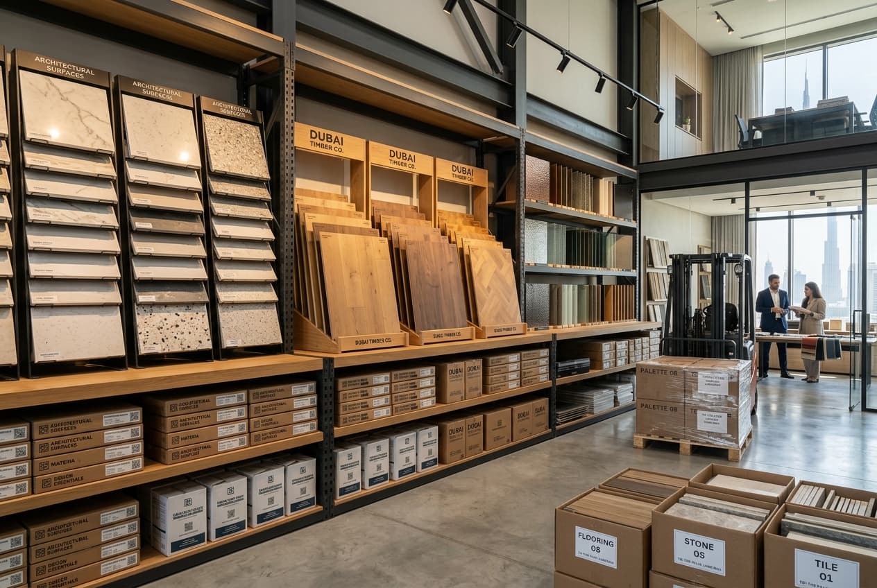 Architectural material logistics and supply chain coordination