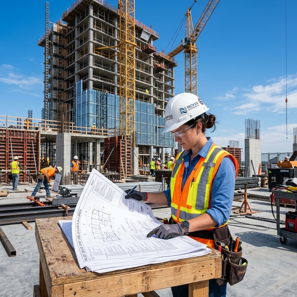 Site technical check and layout verification